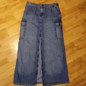Vintage Polo Ralph Lauren Denim Cargo Skirt Size 8
